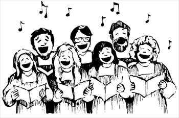 clipart singing chords