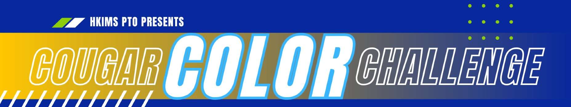Sponsors Wanted for HKI/MS PTO Cougar Color Challenge