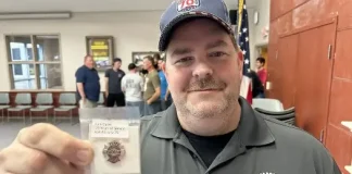 HVFC Chief Baber Honored for Twenty-Five Years of Service