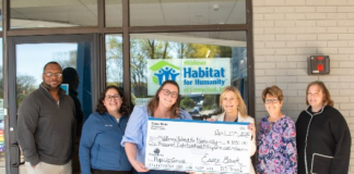 Essex Bank Presents $1851 Donation to Habitat for Humanity
