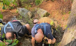 HVFC to the Rescue! Dog Saved by Firefighters with Help from Canine Pal